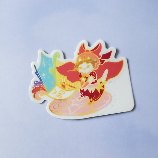 Pride 🏳️🌈 - Release!! Cardcaptor Cosplay Vinyl Stickers! (Multiple Colors) - CrybabyCat Studio