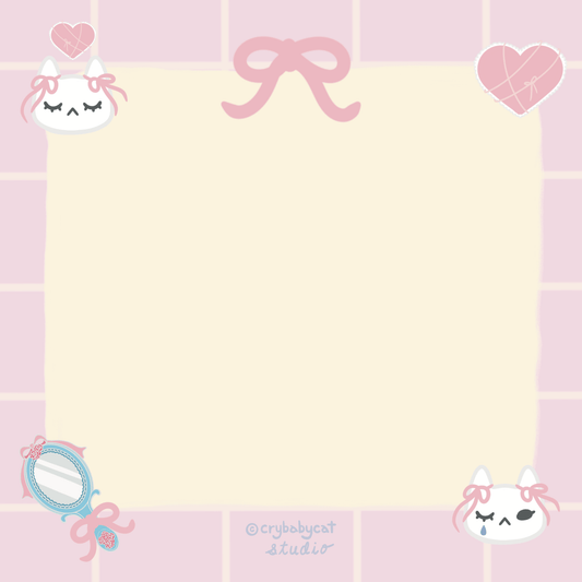 ๐ So Coquette ๐ Sticky Notes! - CrybabyCat Studio