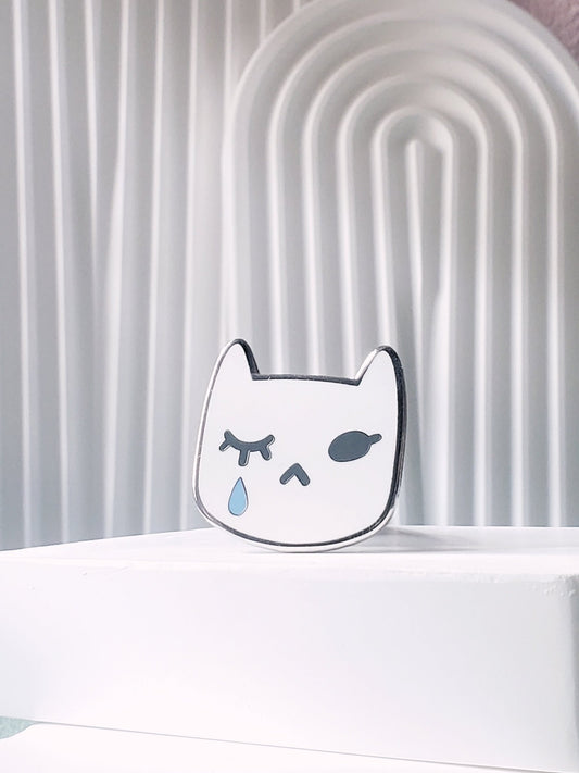 Bebi Face Enamel Pin - CrybabyCat Studio