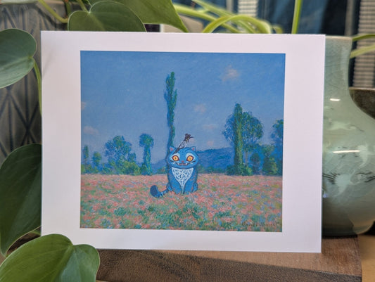 Derpy (and Sussie) in Poppy Field (Giverny) | 1890 - 91 Claude Monet Print - CrybabyCat Studio
