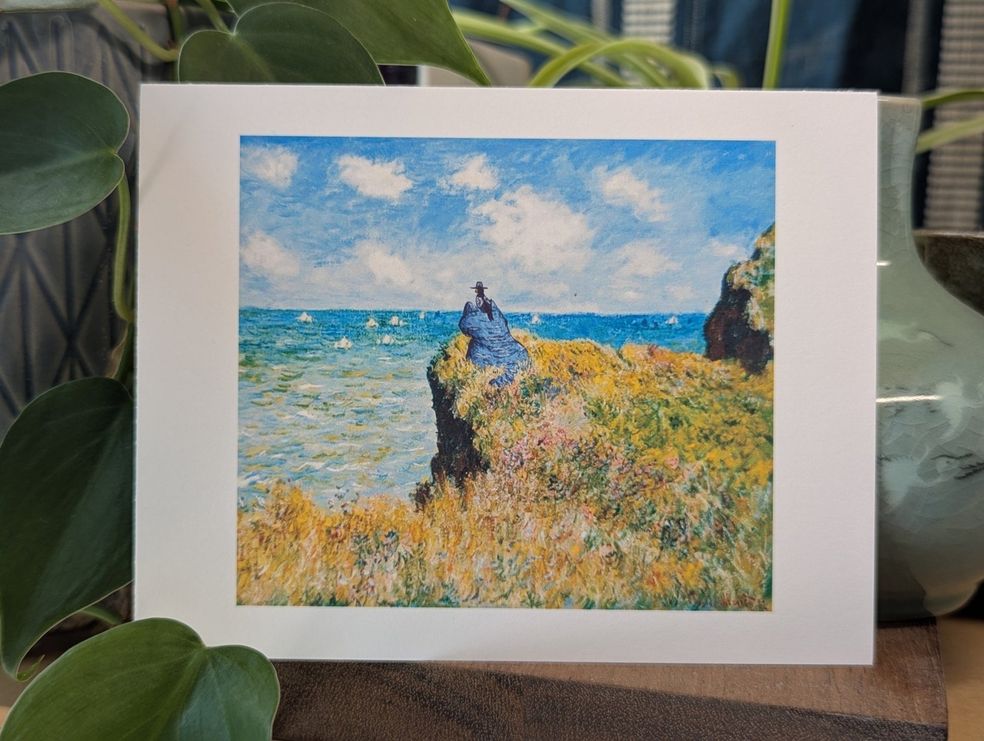 Derpy (and Sussie) in The Cliff Walk at Pourville | 1882 Claude Monet Print - CrybabyCat Studio