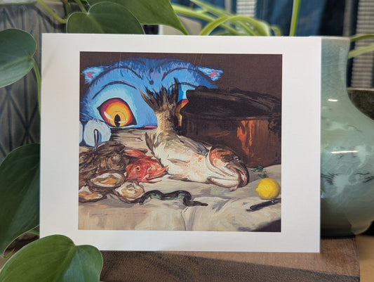 Derpy with Fish (Still Life) | 1864 Édouard Manet Print - CrybabyCat Studio