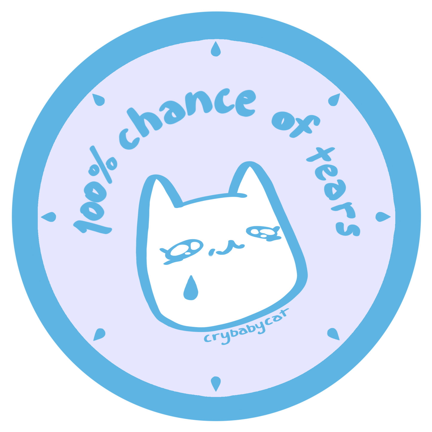 Mini Stamp Mood Sticker! - CrybabyCat Studio