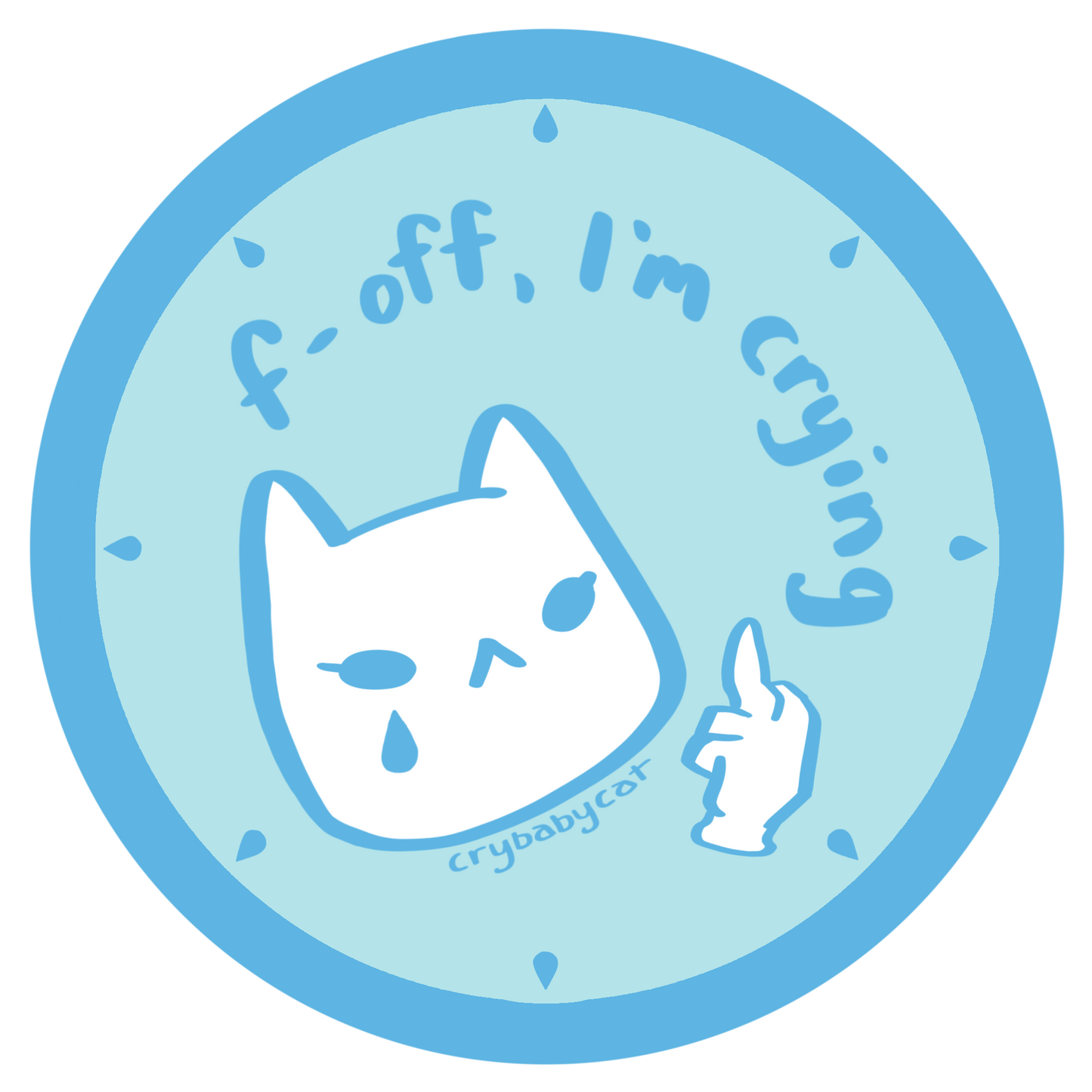 Mini Stamp Mood Sticker! - CrybabyCat Studio