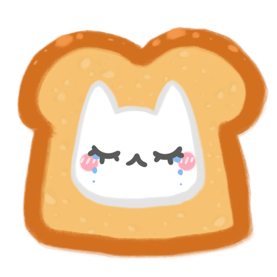 Toast! Vinyl Sticker - CrybabyCat Studio